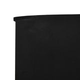 3-panel Wind Screen Fabric 400x120 cm Black