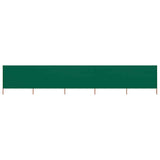 5-panel Wind Screen Fabric 600x80 cm Green
