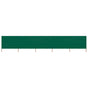 5-panel Wind Screen Fabric 600x80 cm Green