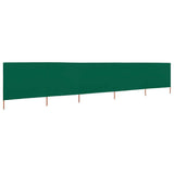 5-panel Wind Screen Fabric 600x80 cm Green