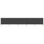 5-panel Wind Screen Fabric 600x80 cm Anthracite