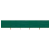 5-panel Wind Screen Fabric 600x120 cm Green