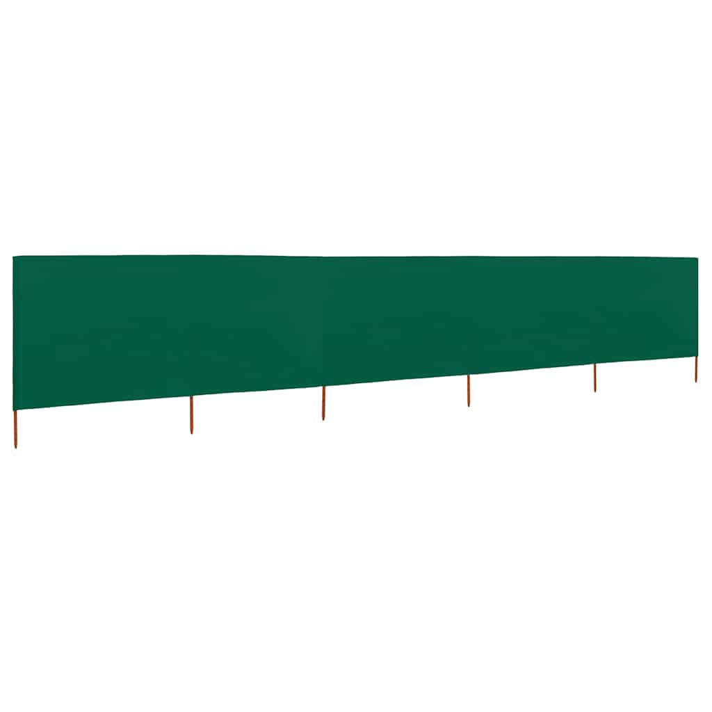 5-panel Wind Screen Fabric 600x120 cm Green