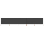 5-panel Wind Screen Fabric 600x120 cm Anthracite
