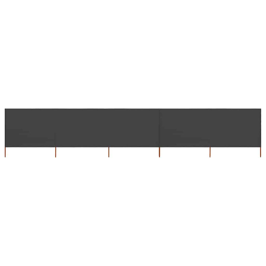 5-panel Wind Screen Fabric 600x120 cm Anthracite