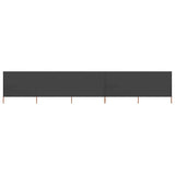 5-panel Wind Screen Fabric 600x160 cm Anthracite