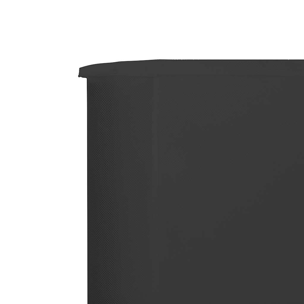 6-panel Wind Screen Fabric 800x160 cm Anthracite