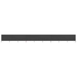 9-panel Wind Screen Fabric 1200x120 cm Anthracite