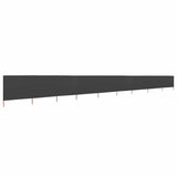 9-panel Wind Screen Fabric 1200x120 cm Anthracite - Front View