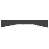 9-panel Wind Screen Fabric 1200x160 cm Anthracite