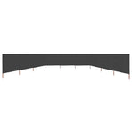 9-panel Wind Screen Fabric 1200x160 cm Anthracite