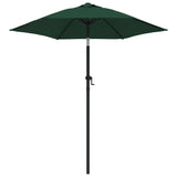 Garden Parasol Green 200x224 cm Aluminium - Front View