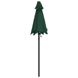 Garden Parasol Green 200x224 cm Aluminium - Top-Down View