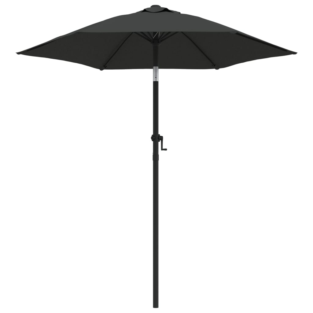 Garden Parasol Anthracite 200x224 cm Aluminium