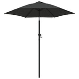 Garden Parasol Anthracite 200x224 cm Aluminium - Front View