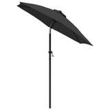 Garden Parasol Anthracite 200x224 cm Aluminium