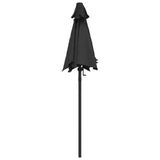 Garden Parasol Anthracite 200x224 cm Aluminium - Top-Down View