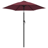 Parasol Burgundy 200x224 cm Aluminium - Front View