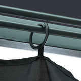 Gazebo with Curtain 300x300 cm Anthracite Aluminium - Close-Up Angle