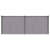 Gazebo with Curtains 3x6 m Anthracite Steel