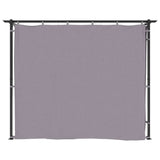 Gazebo with Curtains 3x6 m Anthracite Steel - 45-Degree Angle