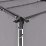 Gazebo with Curtains 3x6 m Anthracite Steel - Close-Up Angle