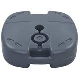 Portable Umbrella Base Grey Sand / Water Filled - Side View
