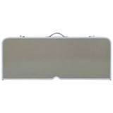 Folding Camping Table with 4 Seats Steel Aluminium - Close-Up Angle