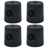Gazebo Weights 4 pcs PE Black - Side View