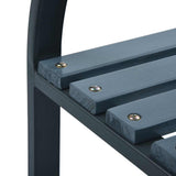 Garden Chairs 2 pcs Grey Wood - Low Angle