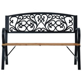 Garden Bench 120 cm Wood - Front View