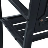 Garden Bench 125 cm Black Steel - Close-Up Angle
