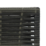 3 Piece Bistro Set with Cushions Poly Rattan Grey - Extra Image