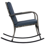 Garden Rocking Chair Poly Rattan Anthracite