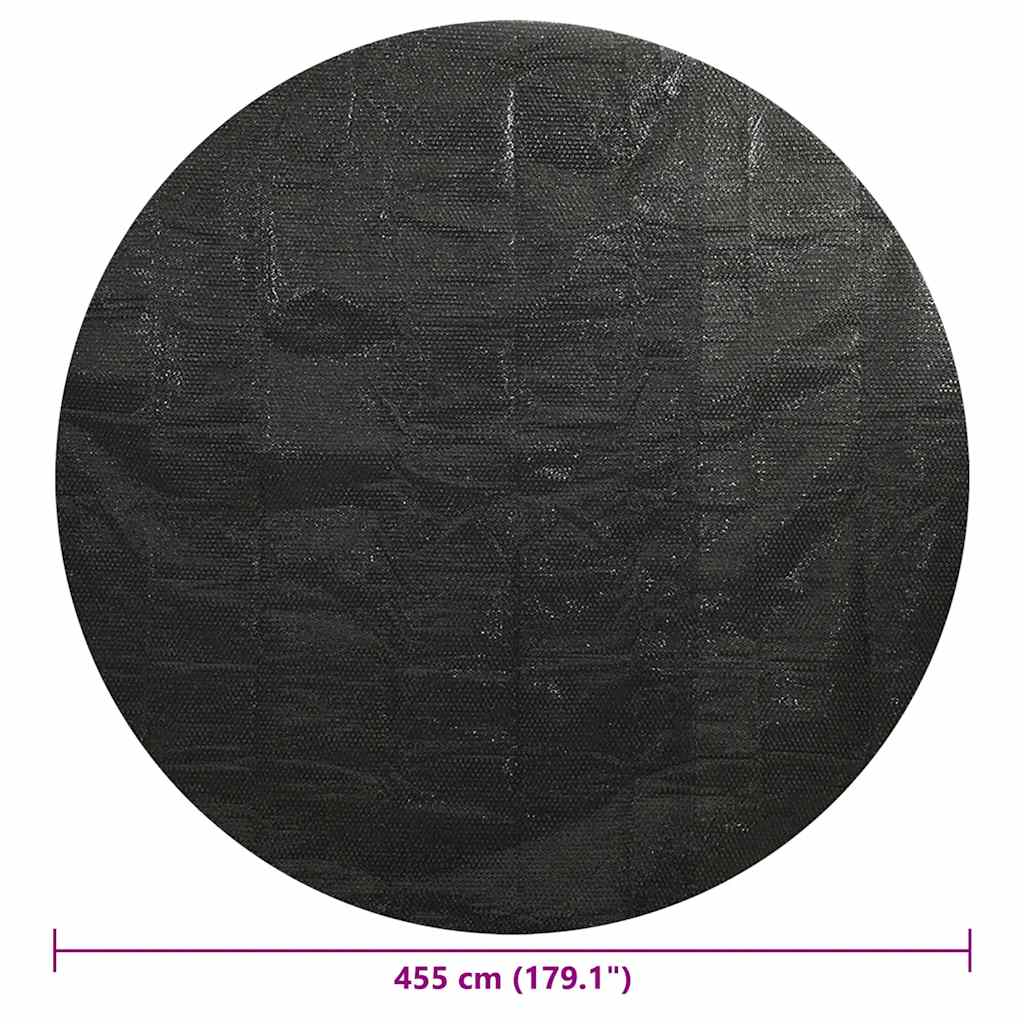 Pool Cover Black 455 cm PE