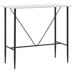 Bar Table White 120x60x110 cm MDF