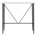 Bar Table White 120x60x110 cm MDF