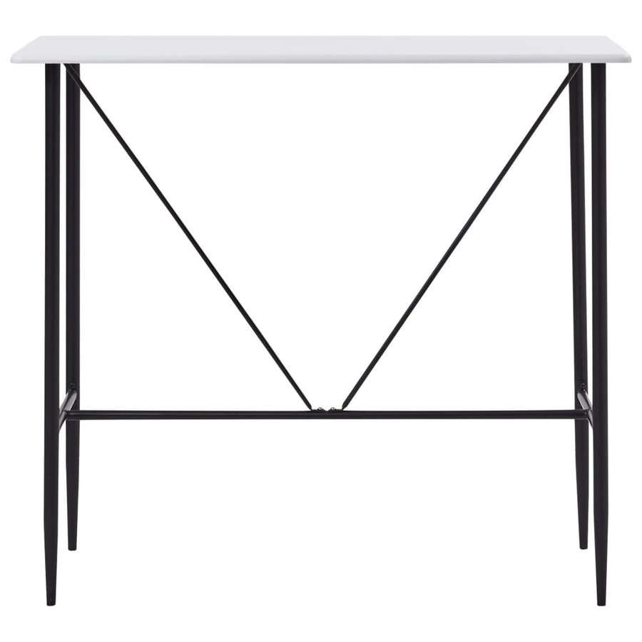 Bar Table White 120x60x110 cm MDF