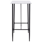 Bar Table White 120x60x110 cm MDF