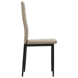 Dining Chairs 6 pcs Cappuccino Faux Leather - Top-Down View