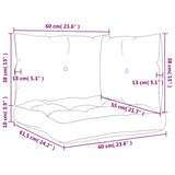Pallet Cushions 3 pcs Anthracite Fabric - Extra Image