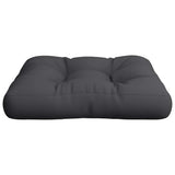Pallet Cushion Black 50x50x12 cm Fabric - Top-Down View