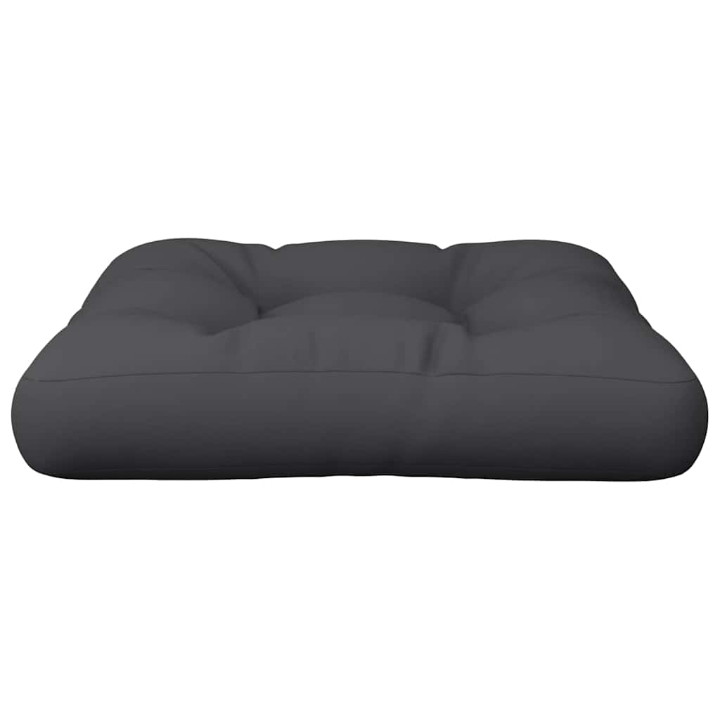 Pallet Cushion Black 50x50x12 cm Fabric