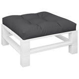 Pallet Cushion Black 80x80x12 cm Fabric - Side View