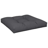 Pallet Cushion Black 80x80x12 cm Fabric