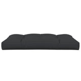 Pallet Cushion Black 120x80x12 cm Fabric - 45-Degree Angle
