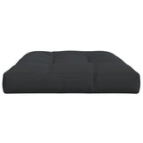 Pallet Cushion Black 120x80x12 cm Fabric - Rear View