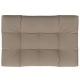 Pallet Cushion Taupe 120x80x12 cm Fabric - Front View