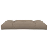 Pallet Cushion Taupe 120x80x12 cm Fabric