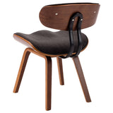 Dining Chairs 6 pcs Grey Bent Wood and Fabric